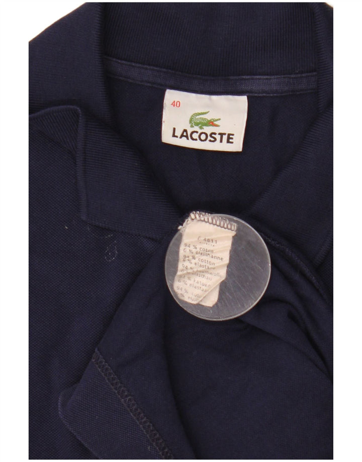 Vestido polo para mujer Lacoste Talla 40 Algodón azul marino mediano