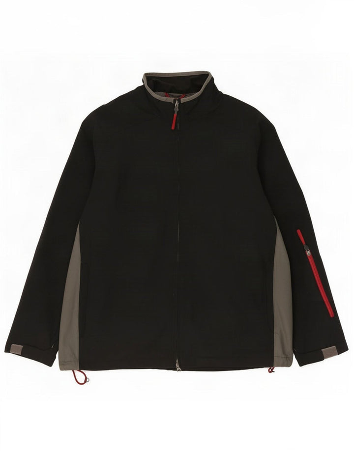 Gap Chaqueta de chándal para hombre XL Nylon color block negro