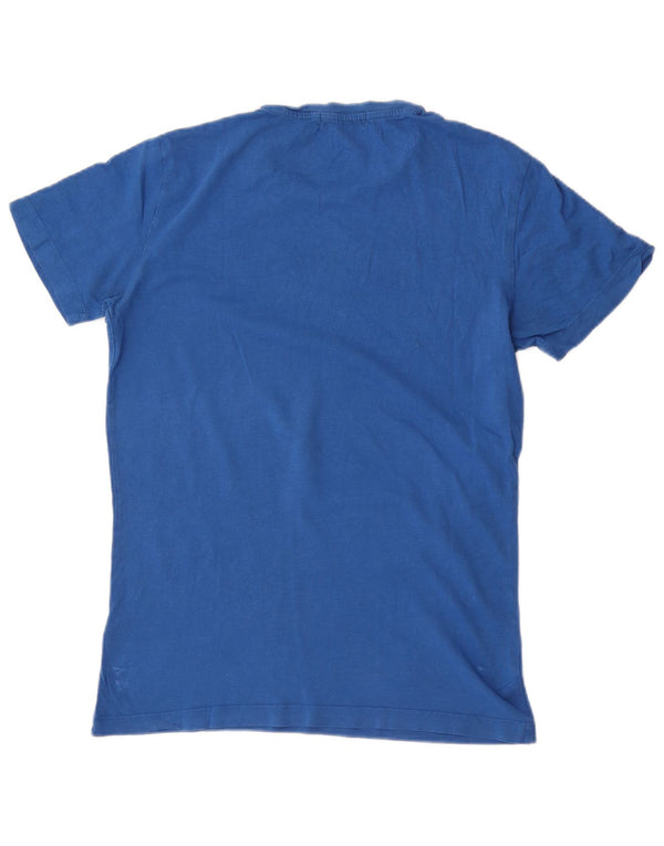 Calvin Klein Jeans - Camiseta para hombre, talla pequeña, algodón azul