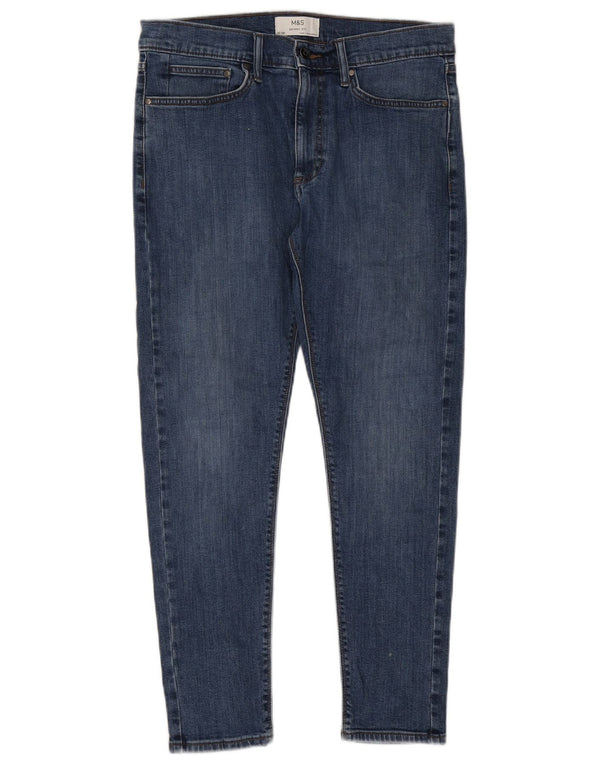 Marks & Spencer Vaqueros pitillo para hombre W32 L29 Algodón azul