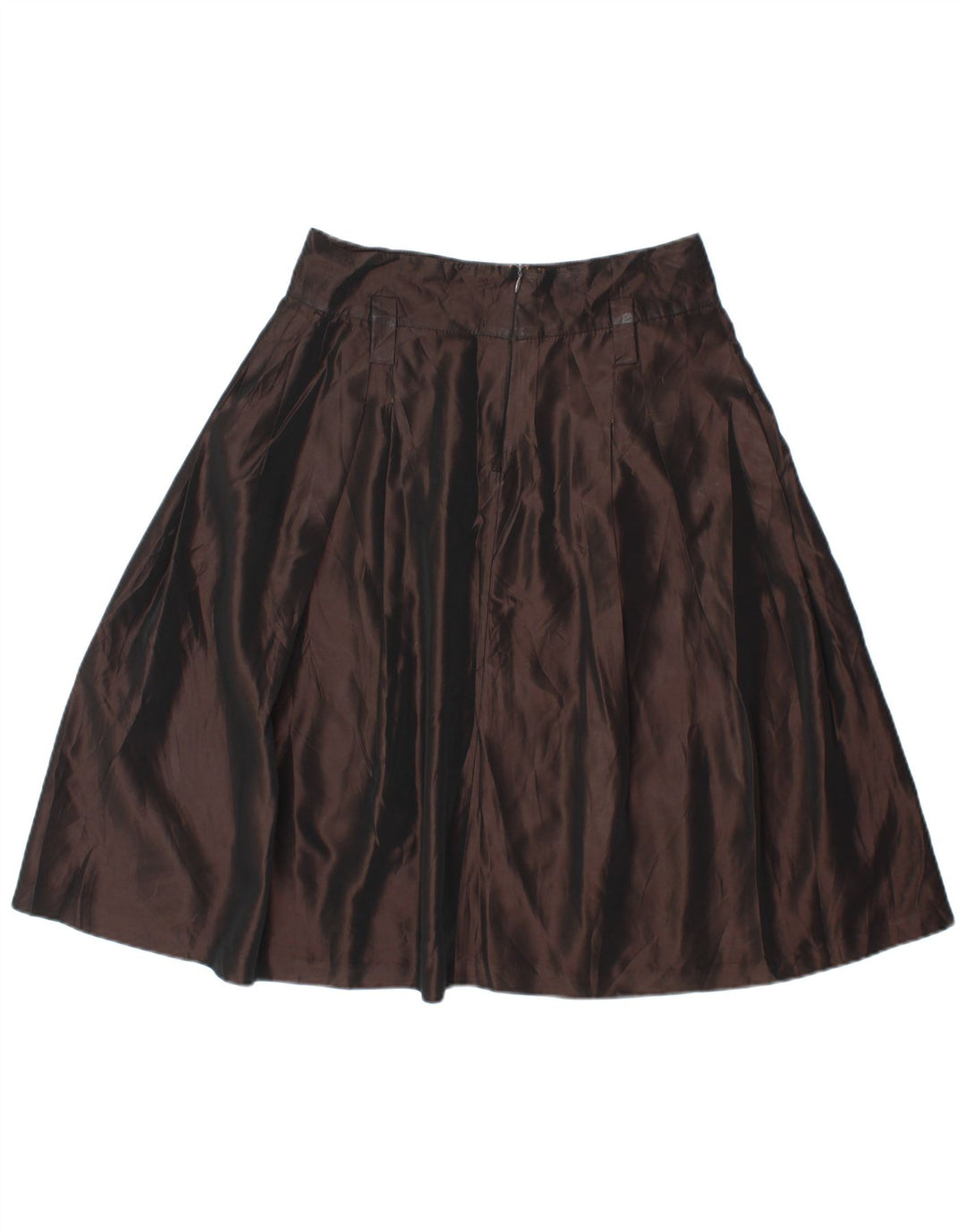 Zara Mujer Falda Acampanada Mediana W28 Rayón Marrón