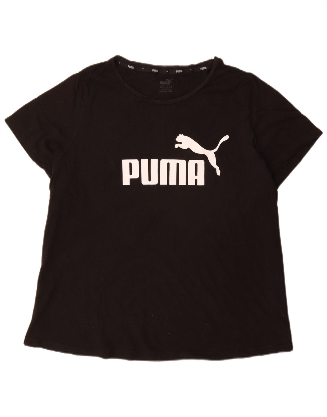 Puma Camiseta gráfica para mujer Top UK 20 2XL Negro