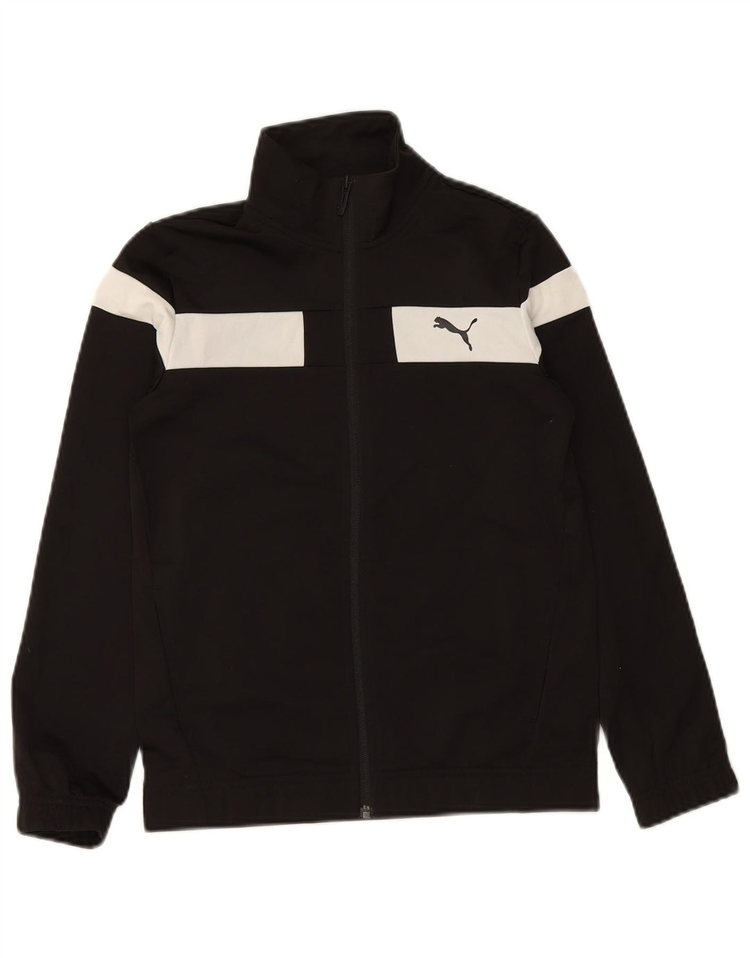PUMA Chaqueta de chándal para niño 11-12 años Poliéster color negro
