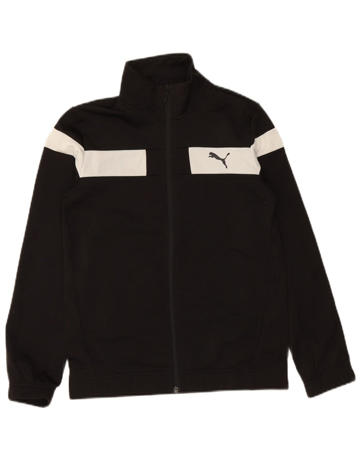 PUMA Chaqueta de chándal para niño 11-12 años Poliéster color negro