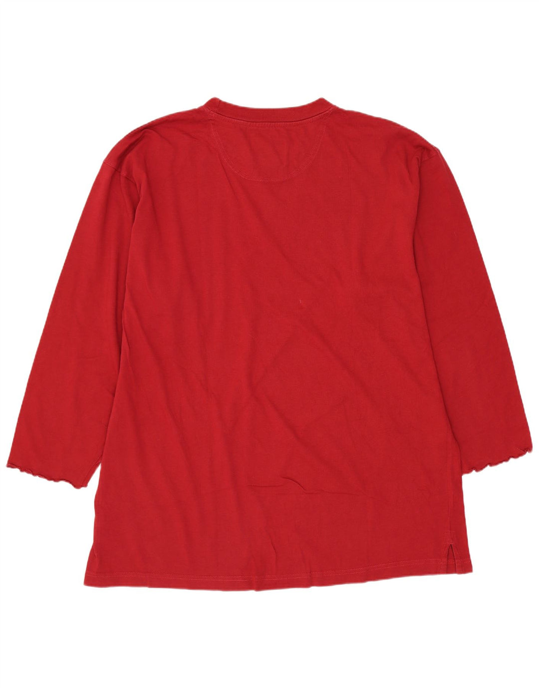Woolrich Hombre Top Manga 3/4 Grande Algodón Rojo