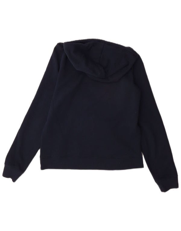 Hollister Mujer Graphic Sudadera con capucha Jumper UK 10 Small Azul Marino Algodón