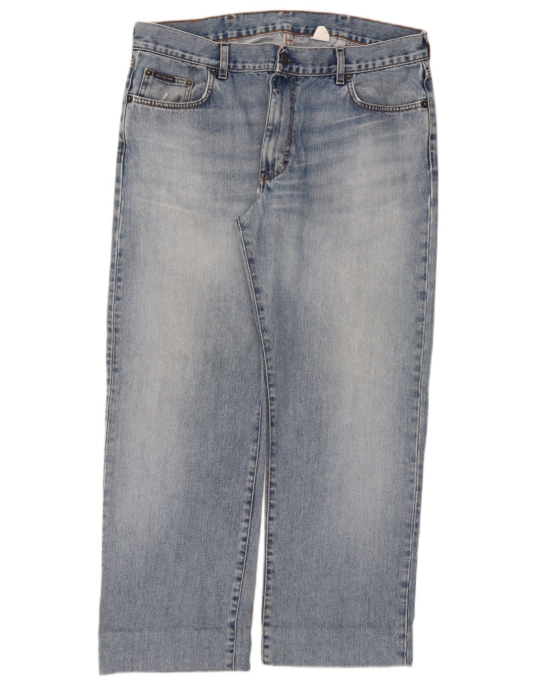 Vaqueros Rectos Calvin Klein Mujer W36 L28 Azul