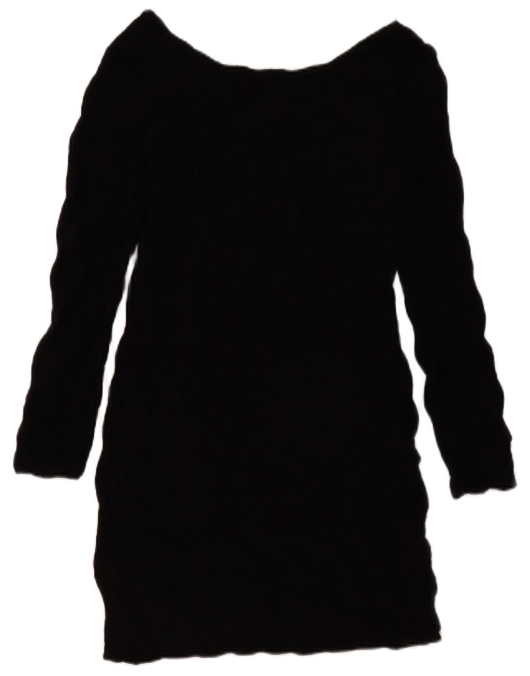 ZARA Vestido tubo de manga larga para mujer UK 44 Large Negro