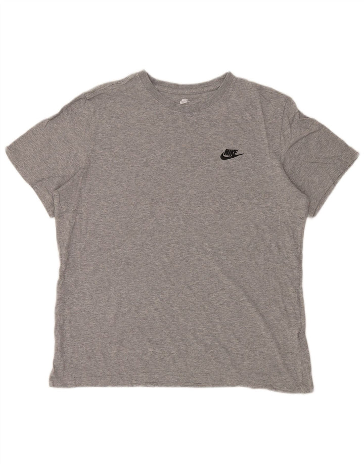 Camiseta NIKE Hombre Top Grande Gris Algodón