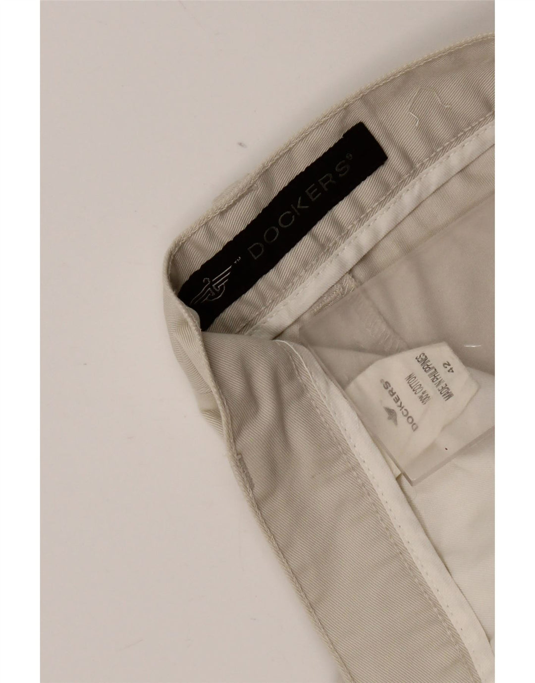 Dockers Pantalones cortos chinos pegados para hombre W42 2XL Algodón gris