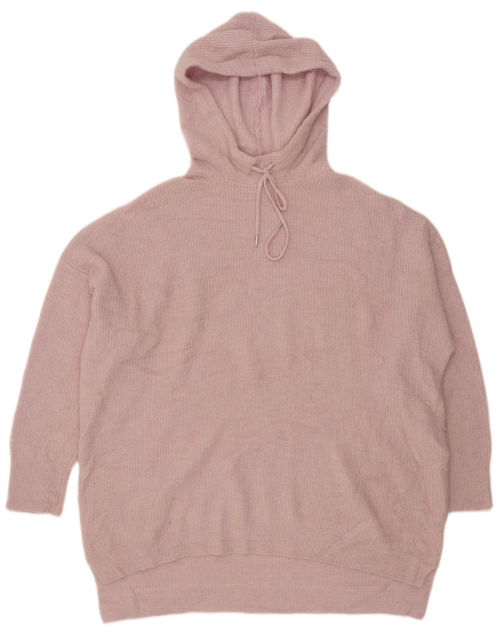 White Stuff Suéter tipo jersey extragrande con capucha para mujer UK 22 3XL Poliéster rosa