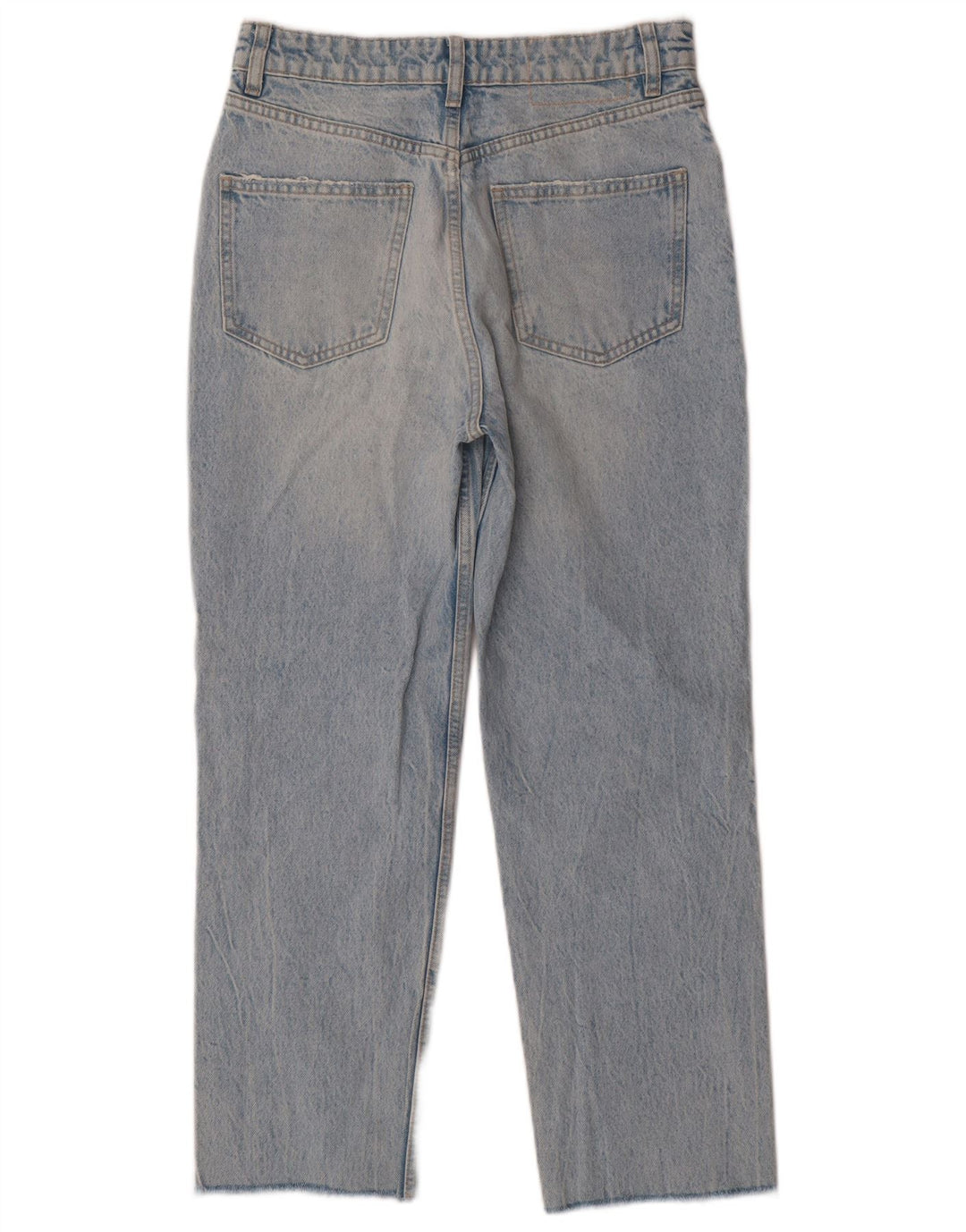 ZARA Vaqueros Cropped Mujer EU 38 Small W28 L25 Algodón Azul