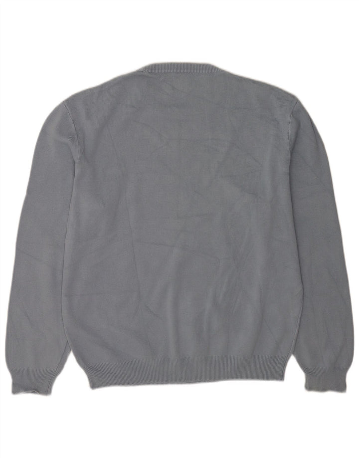 Zara Hombre Jersey Cuello Redondo Jersey XL Gris Algodón