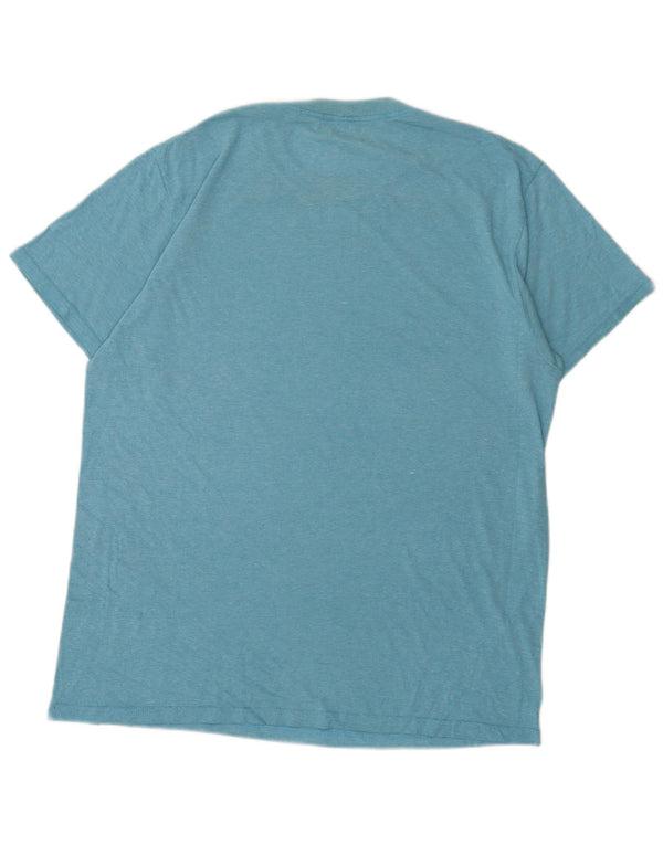 Hurley - Camiseta gráfica para hombre, talla grande, algodón azul