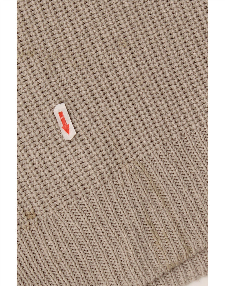 Zara Hombre Chaleco Tank Top Small Marrón Acrílico
