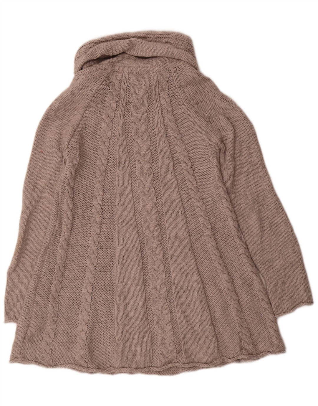 Marks & Spencer Suéter tipo jersey con cuello vuelto para mujer Reino Unido 10 Pequeño Acrílico gris