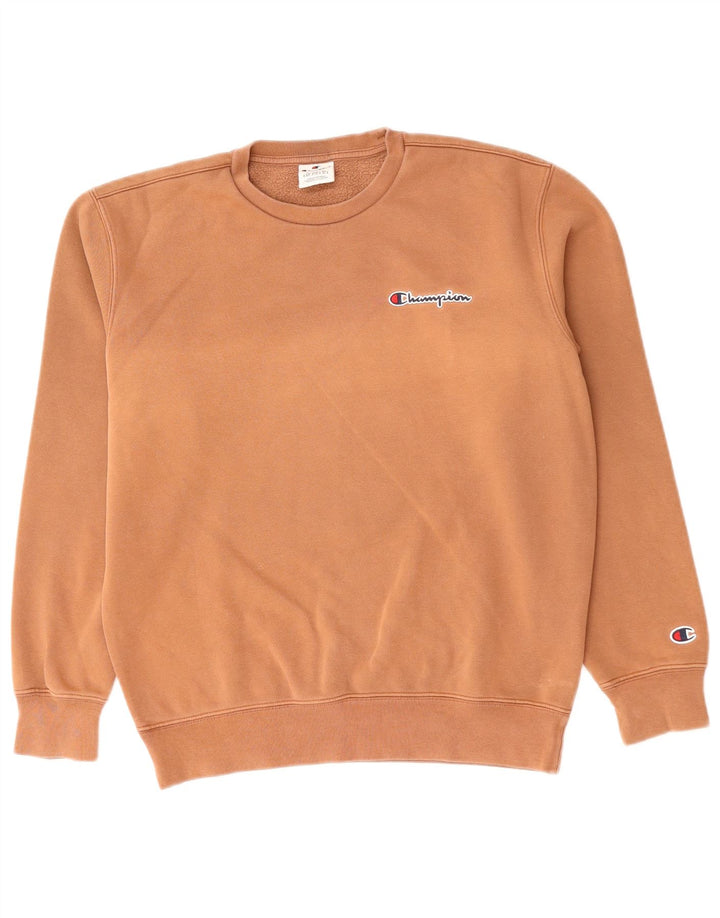 CHAMPION Sudadera holgada para hombre, jersey pequeño de algodón marrón
