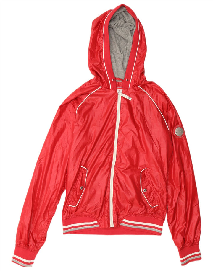 Champion Chaqueta de chándal con capucha para mujer UK 14 Mediano Rojo Poliéster