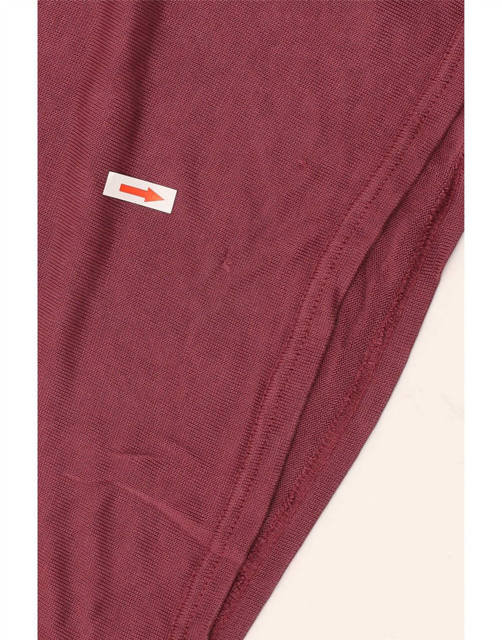 Zara Polo Hombre Lyocell Burdeos Grande