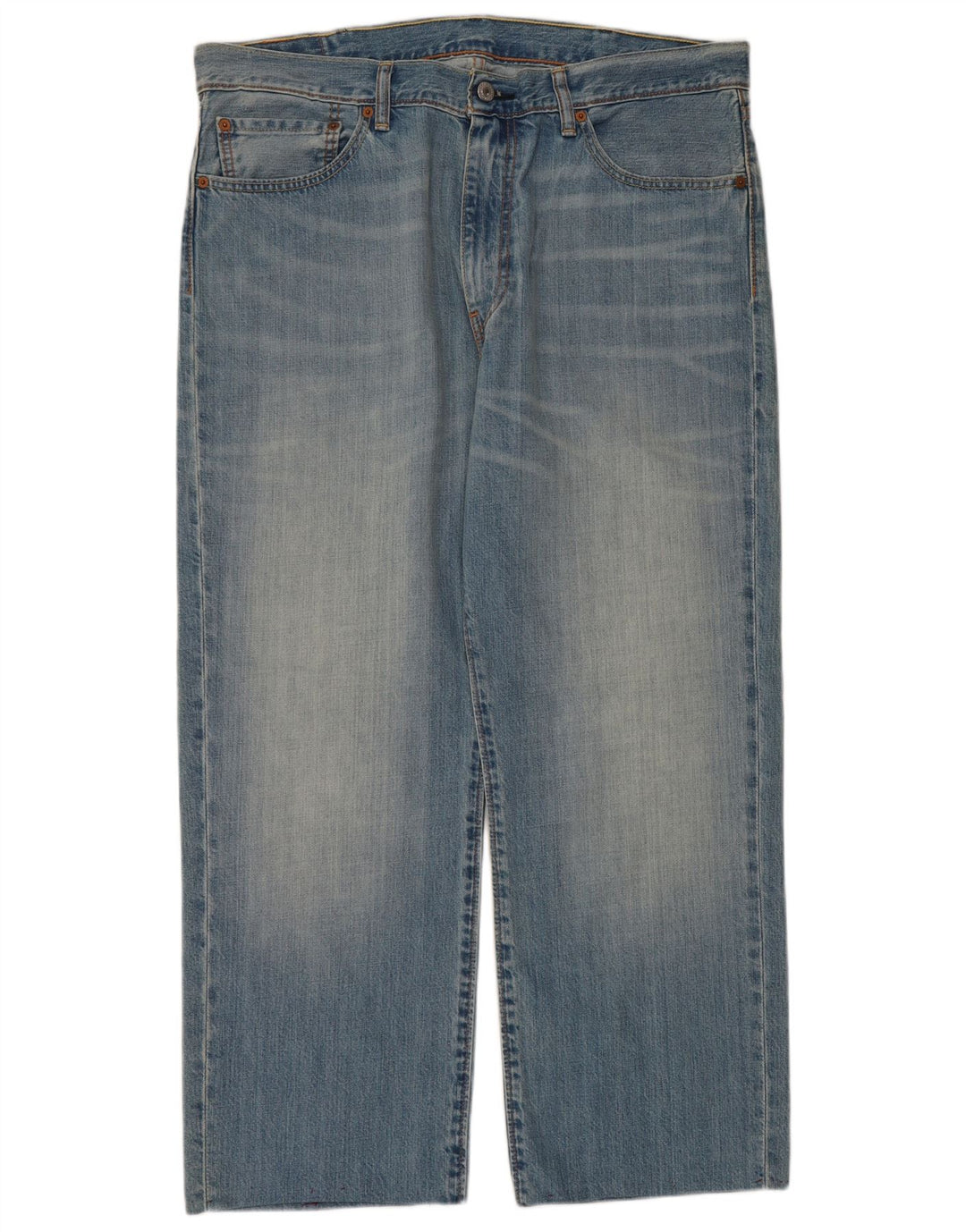LEVI'S Vaqueros Rectos Cortos 751 para Mujer W38 L26 Algodón Azul