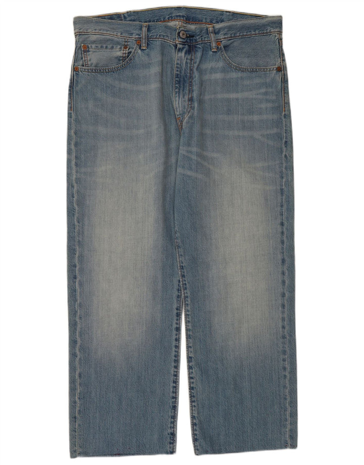 LEVI'S Vaqueros Rectos Cortos 751 para Mujer W38 L26 Algodón Azul
