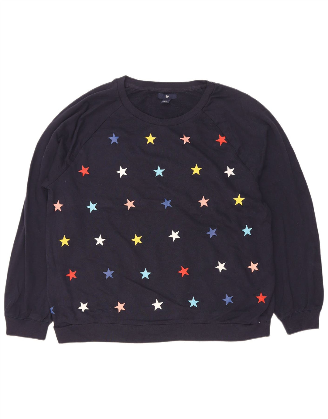 Gap - Sudadera con estampado abstracto para mujer, talla 40, XL, algodón azul marino