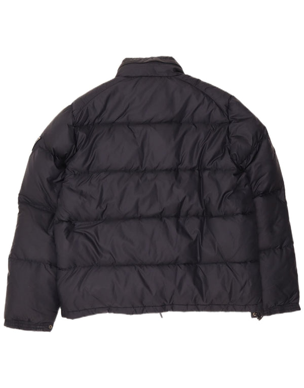 Guess Chaqueta acolchada con capucha para hombre UK 46 3XL Nylon azul marino