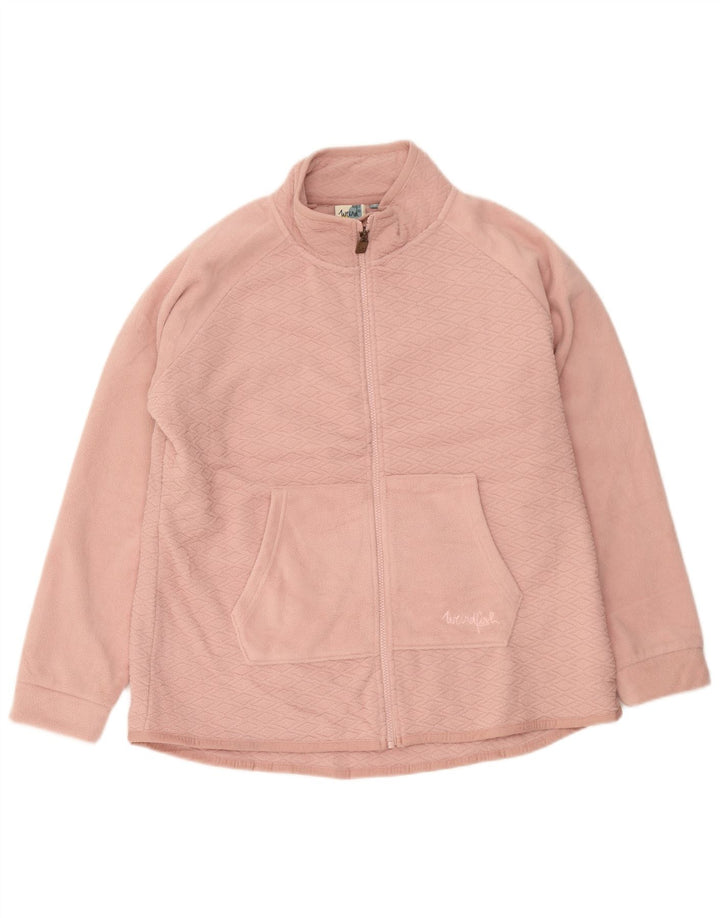 Weird Fish Chaqueta polar para mujer UK 40 XL Poliéster rosa