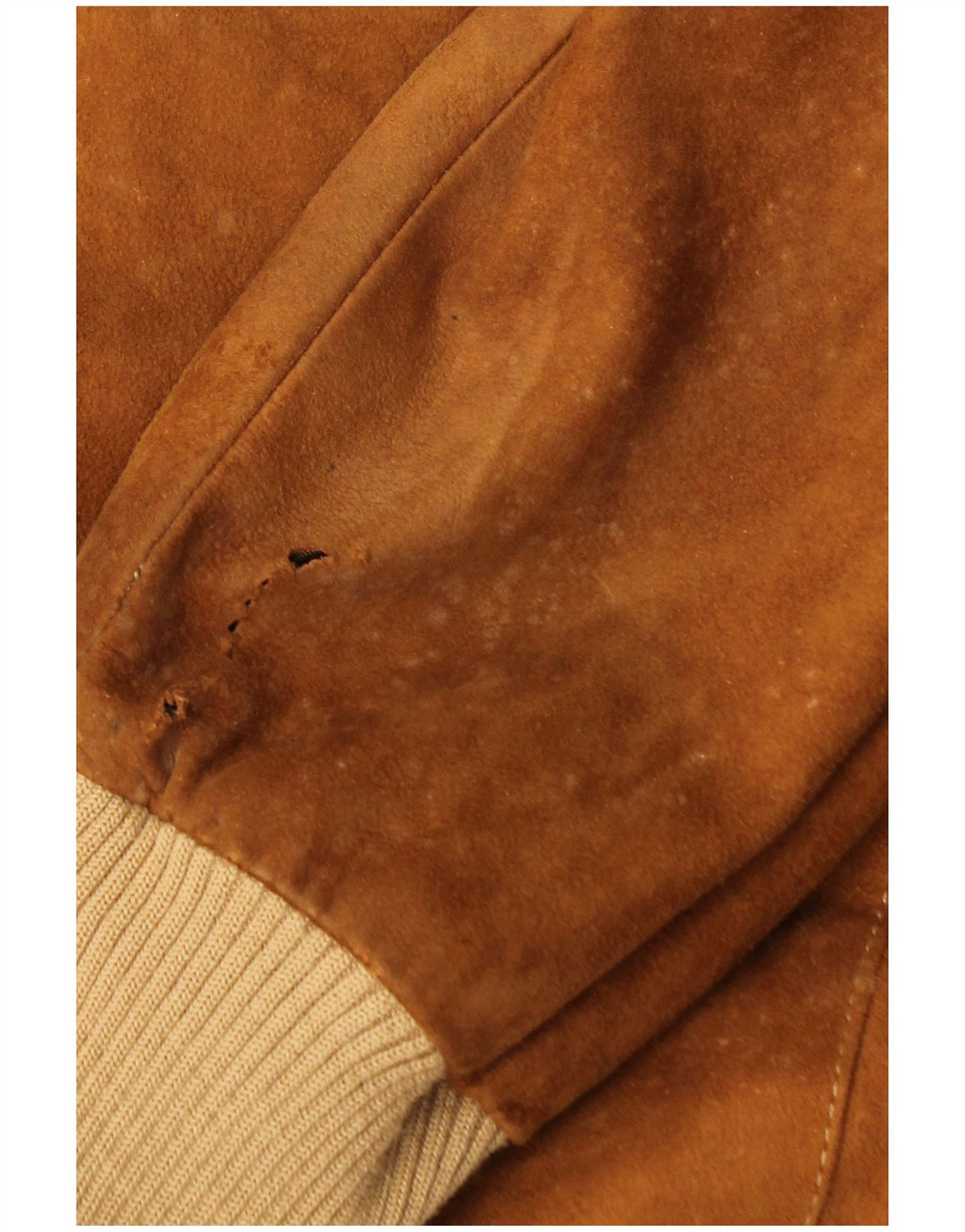 Vintage hombres ante bomber chaqueta IT 52 XL cuero marrón