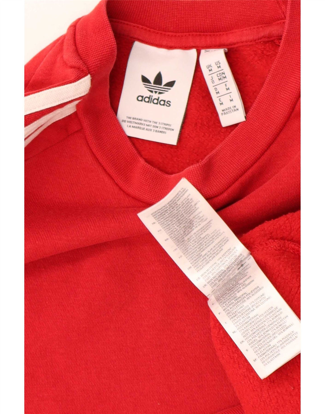 Adidas Hombre Sudadera Jumper Medium Rojo Algodón