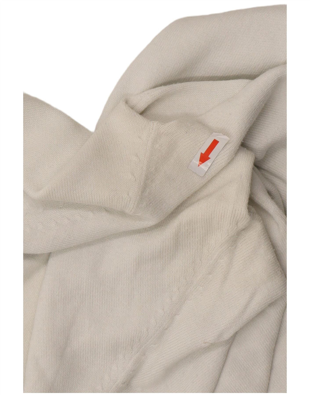 ZARA Jersey con cuello en V para mujer UK 44 Large Algodón blanco