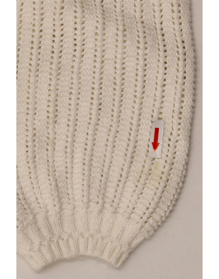 Fat Face - Jersey extragrande con cuello redondo para mujer, talla 40, talla M, color blanco