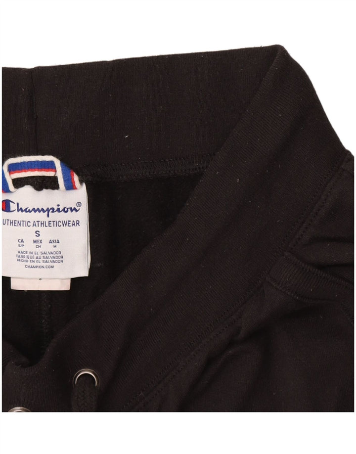 Champion Mujer Chándal Pantalones Joggers UK 10 Small Negro Poliéster