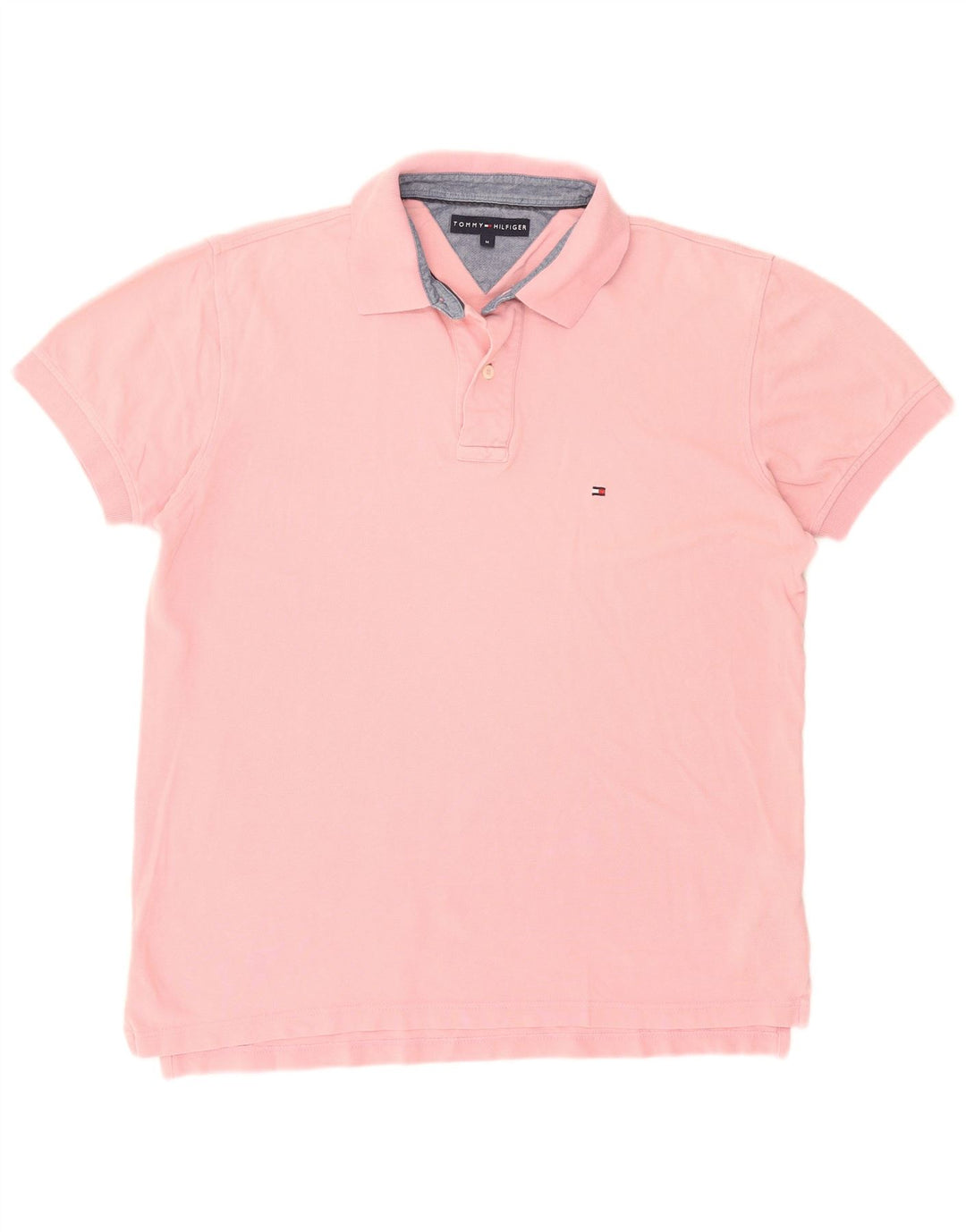 TOMMY HILFIGER Polo para hombre de algodón rosa medio