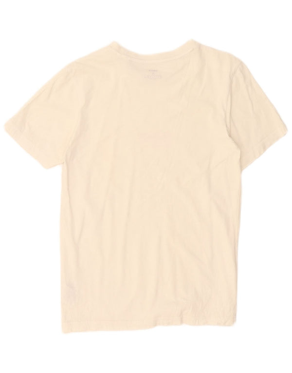 Adidas - Camiseta gráfica para hombre, talla pequeña, algodón blanco