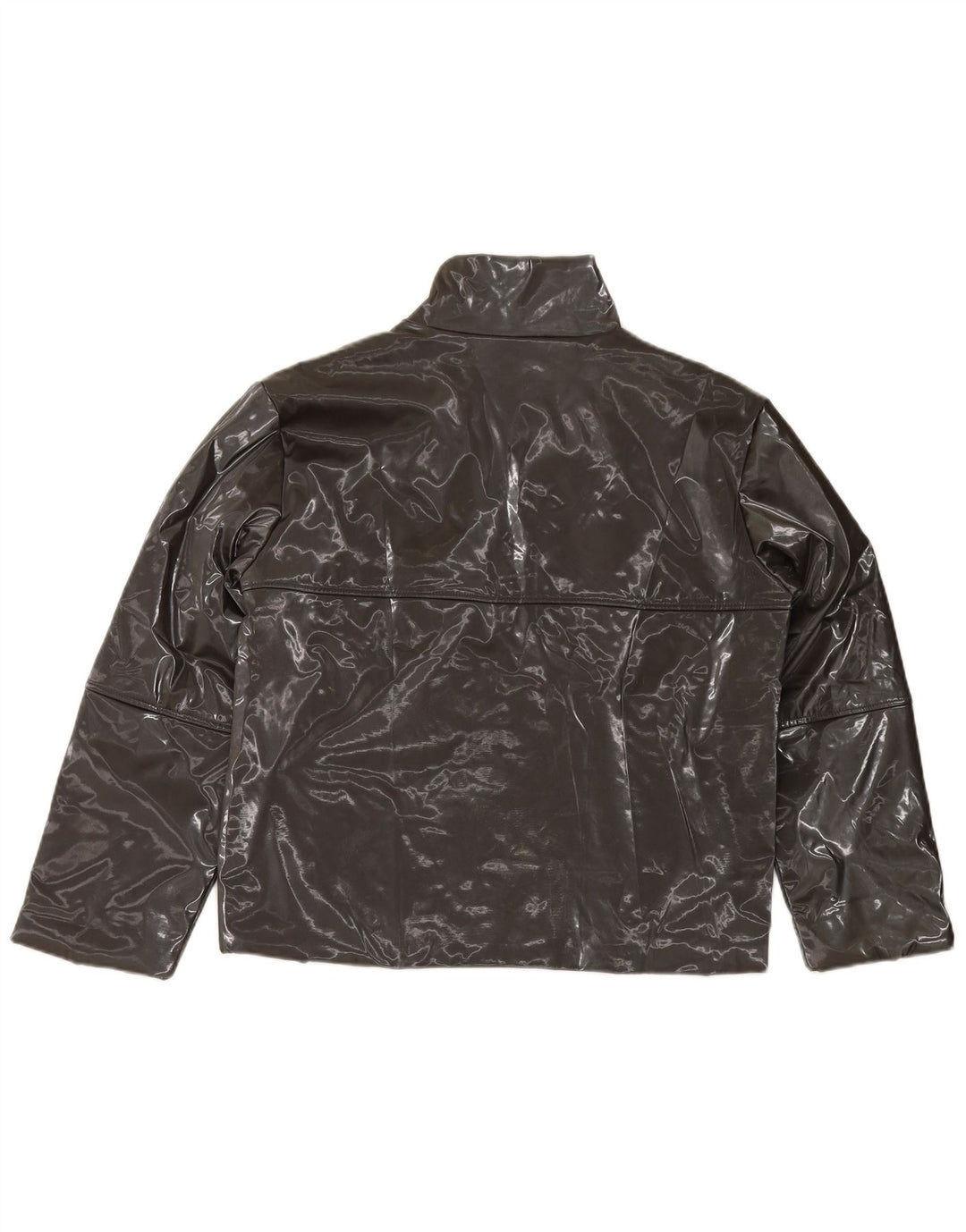 Crazy World Chaqueta Bomber Extragrande para Mujer UK 14 Mediana Poliéster Negro