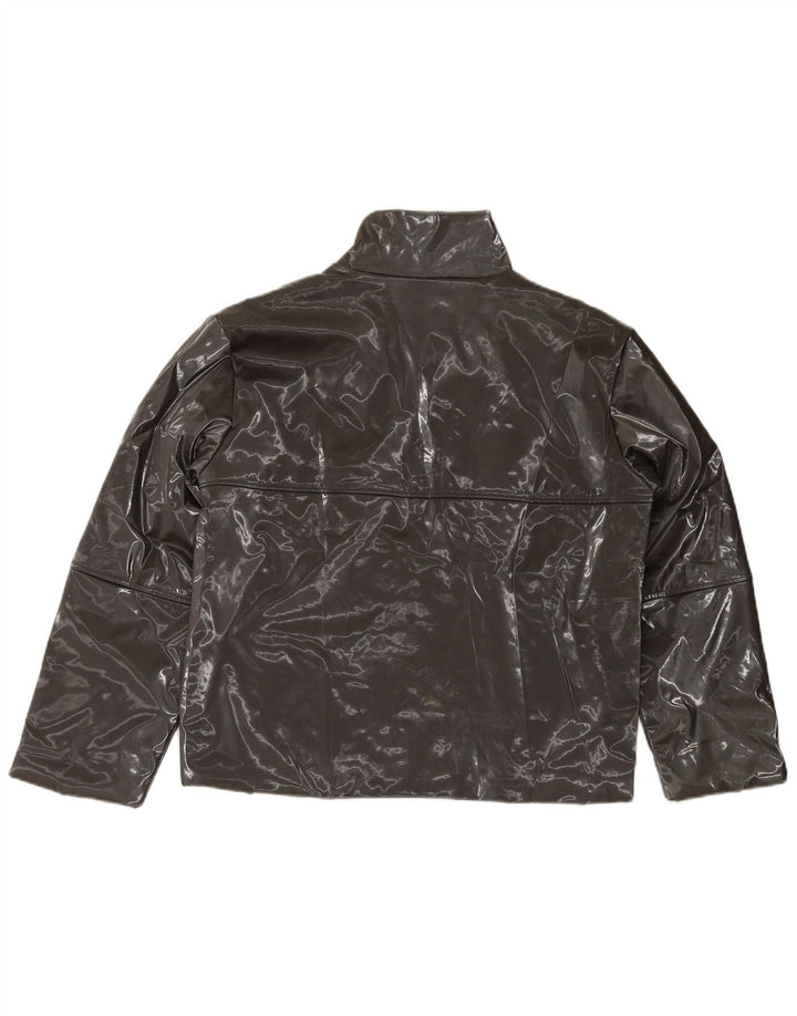 Crazy World Chaqueta Bomber Extragrande para Mujer UK 14 Mediana Poliéster Negro