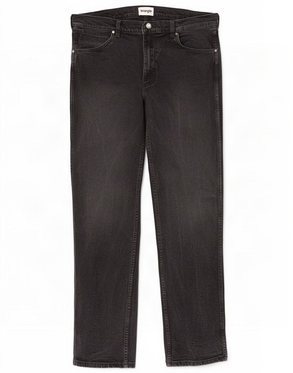 Wrangler Vaqueros rectos para hombre W36 L36 Algodón negro