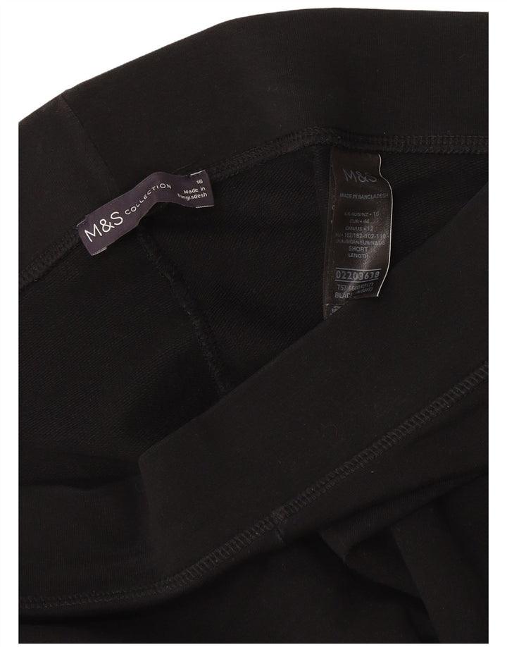 Marks & Spencer Leggings para mujer Reino Unido 46 Grande Algodón negro