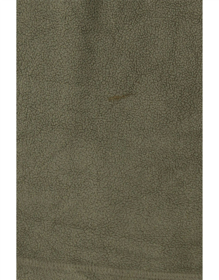 Eddie Bauer Jersey de forro polar con cuello y cremallera para hombre Poliéster caqui mediano