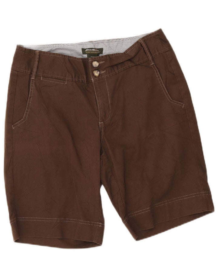 Eddie Bauer Bermudas Blakely Fit para mujer US 8 Medium W30 Algodón marrón