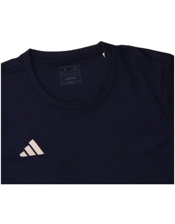 ADIDAS Hombre Aeroready Slim Fit Camiseta Top XL Azul Marino Poliéster