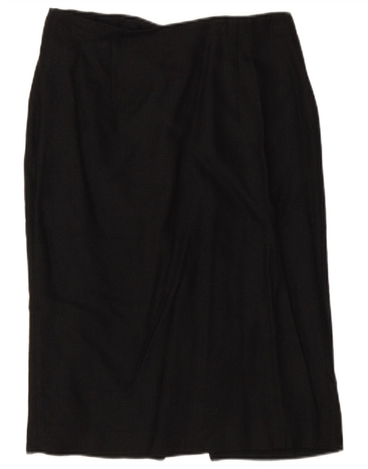 Zara Falda Recta Mujer EU 38 Small W28 Rayón Negro