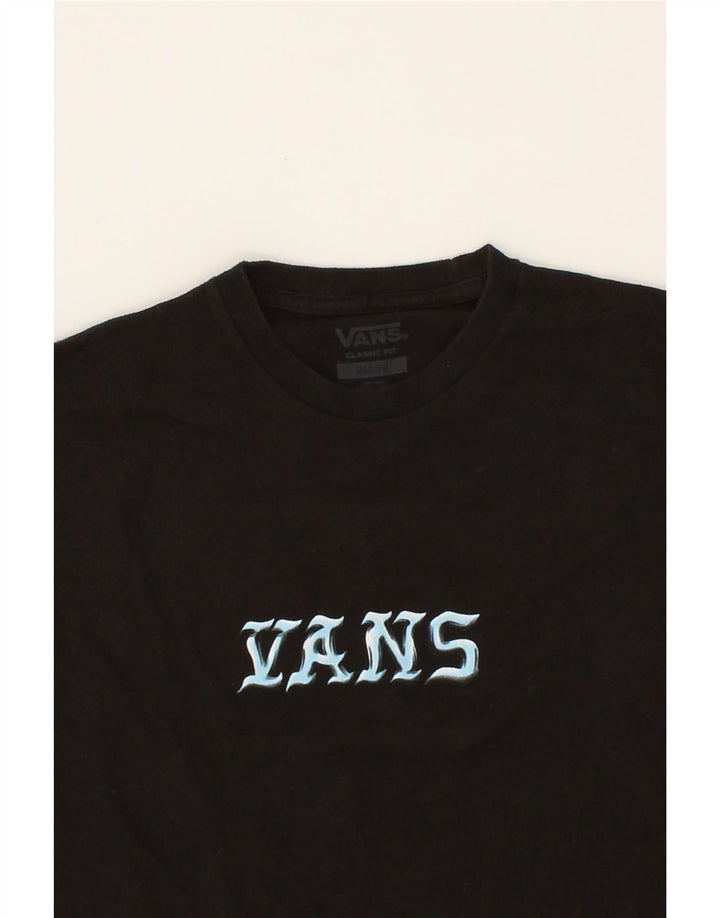 VANS Womens Classic Fit Graphic T-Shirt Top Medium Black Cotton Vintage Vans and Second-Hand Vans from Messina Hembry 