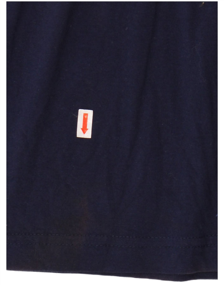 FILA Camiseta gráfica para hombre Top Medium Azul marino Algodón