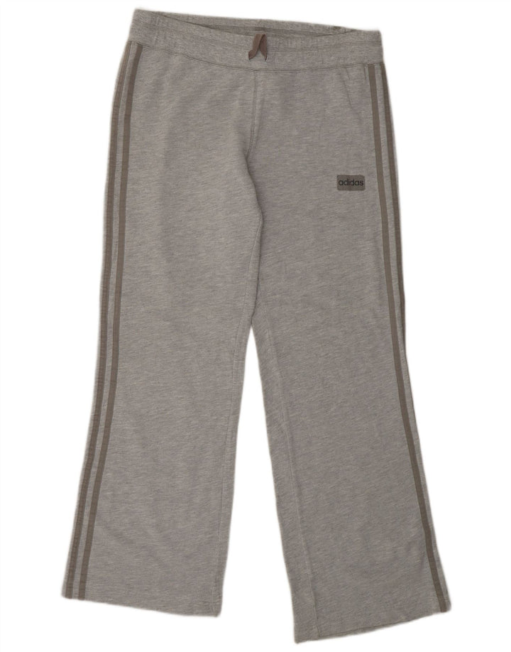 ADIDAS Pantalones de chándal para mujer UK 10 Small Grey Cotton