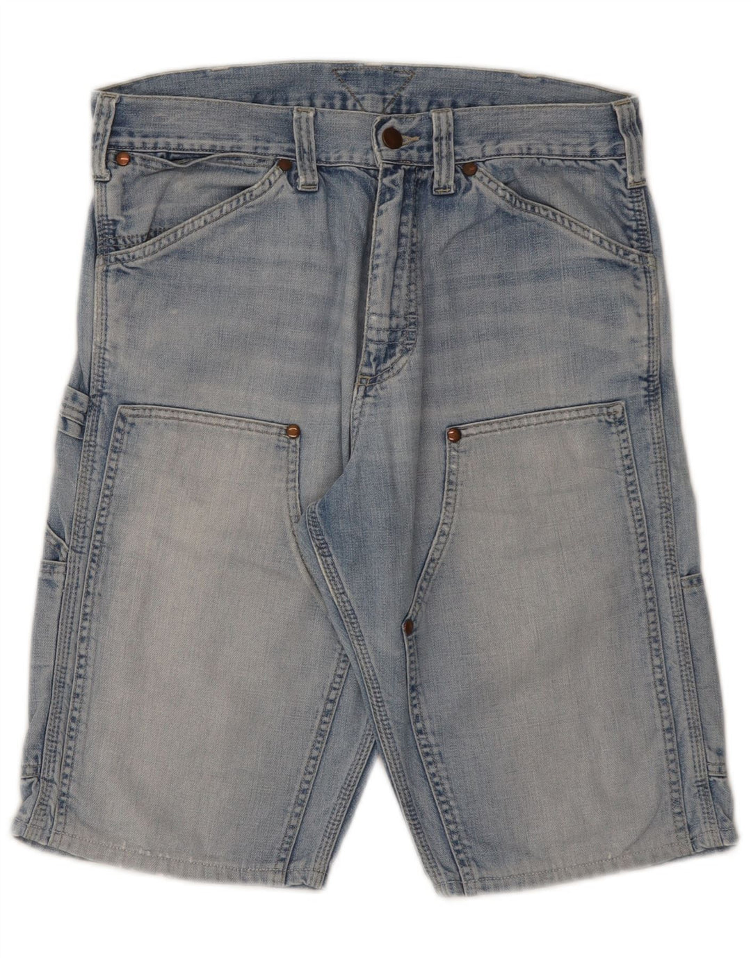 Meltin' Pot Shorts vaqueros cargo para hombre W31 Azul medio