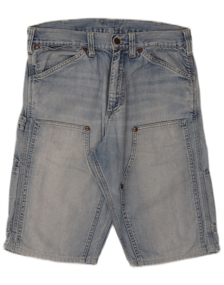 Meltin' Pot Shorts vaqueros cargo para hombre W31 Azul medio