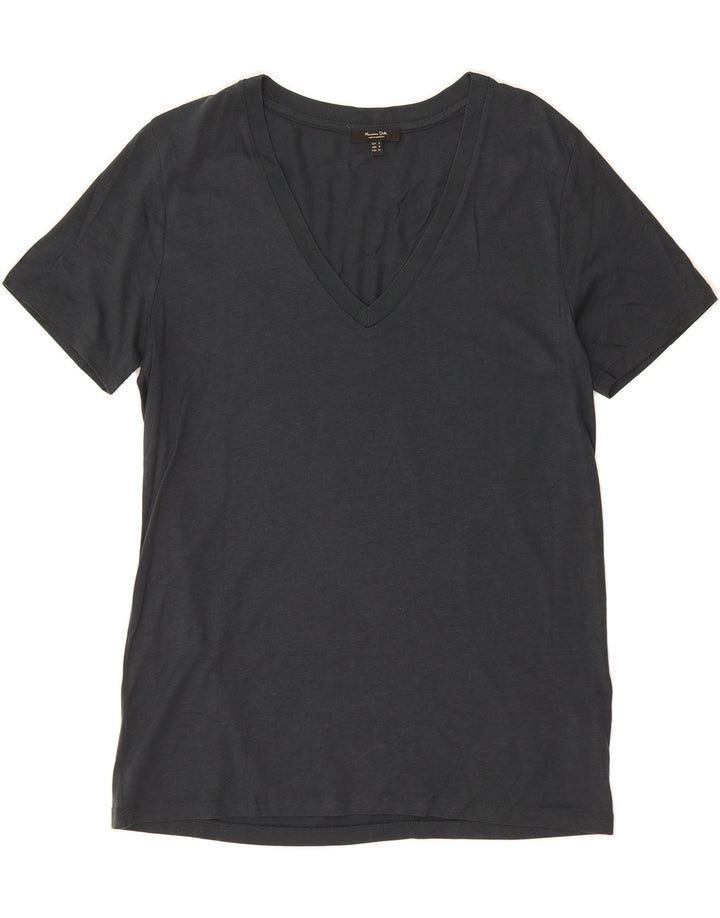 MASSIMO DUTTI Mens T-Shirt Top Small Grey Lyocell Vintage Massimo Dutti and Second-Hand Massimo Dutti from Messina Hembry 