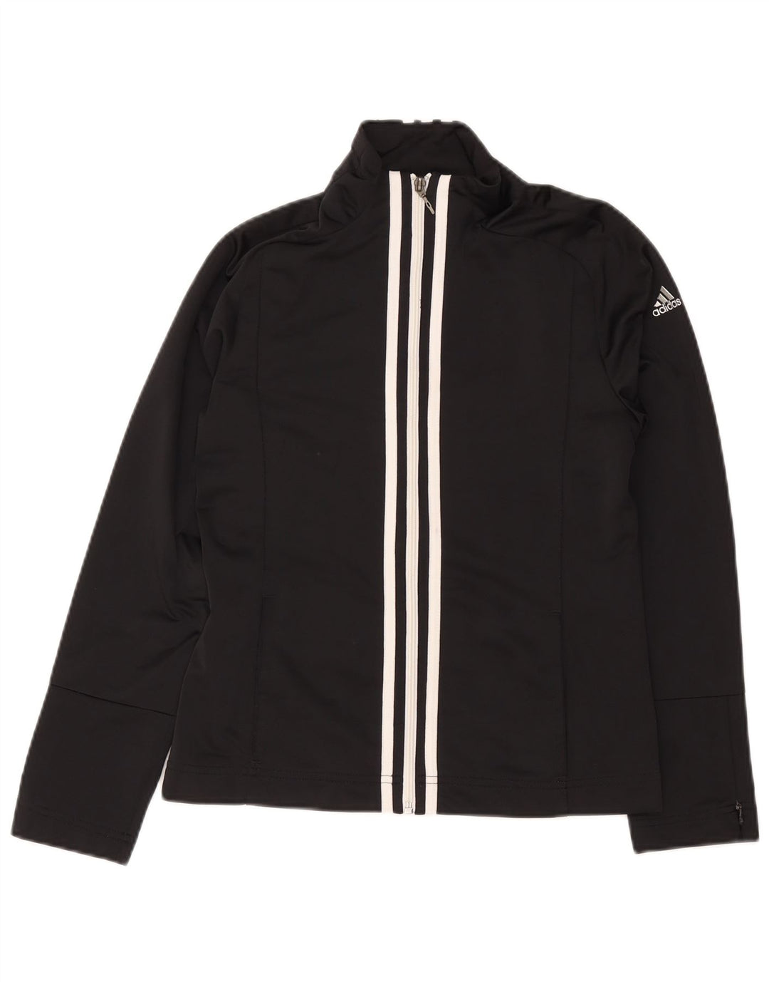 Adidas - Chaqueta de chándal para mujer, talla 10, color negro, poliéster